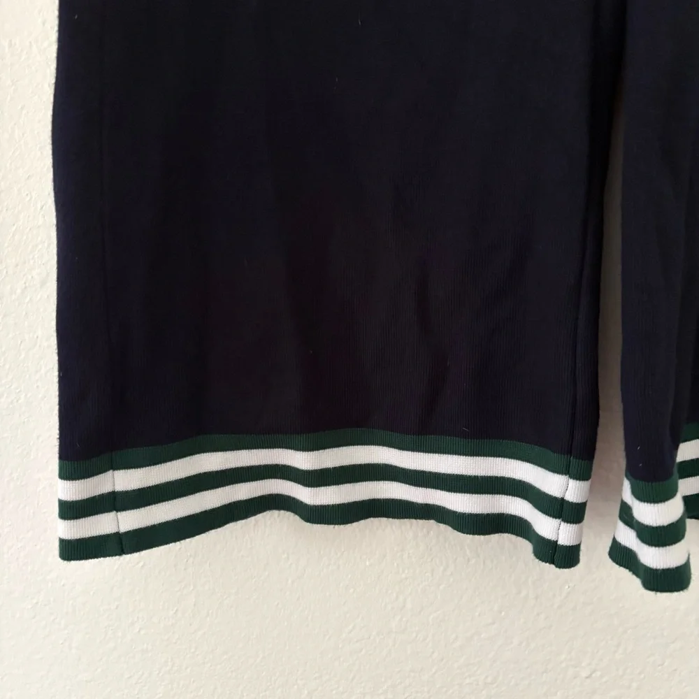 Caroline Constas Navy Pants with Striped Detail - Picture 4 of 6